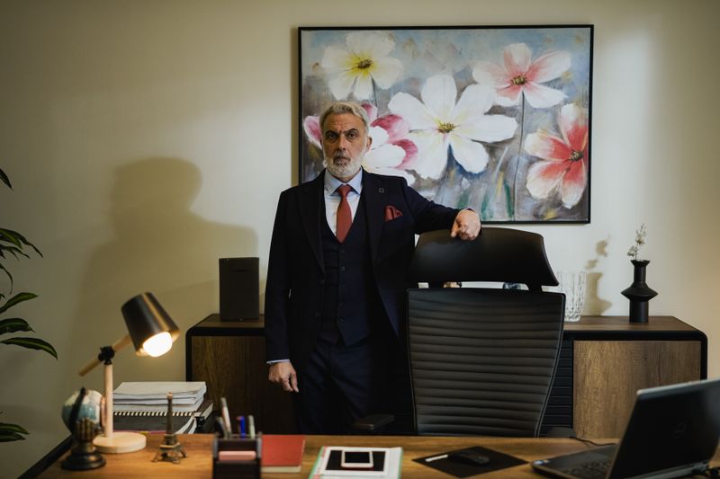 Distinguished mature businessman